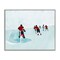 Stupell Industries Hockey Players on Ice Framed Giclee Wall Art Design by Daphne Polselli